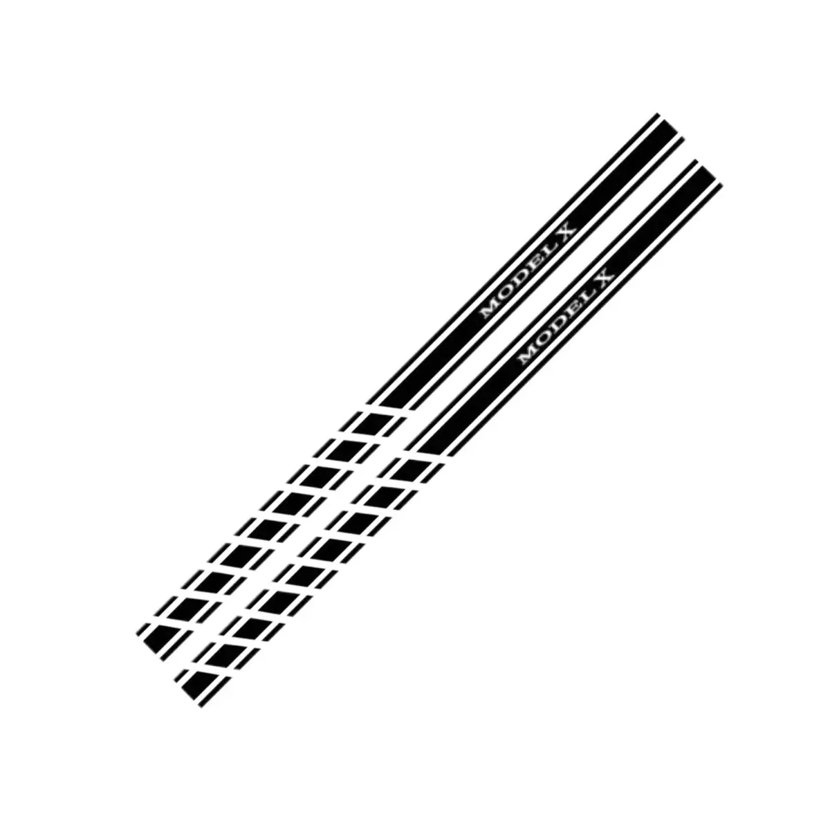 Car Door Side Skirt Stickers Auto Decor Decal For Tesla Model 3 Model S Model X 2Pcs/Set 1