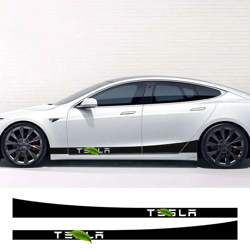 Side Skirt Stripe Decals (2-Pack) | 3 Styles | Multiple Colors | Scratch Protection 1
