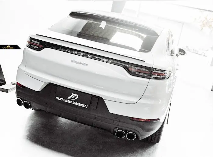 Porsche Cayenne Twin High Gloss Finish Exhaust Tips 1