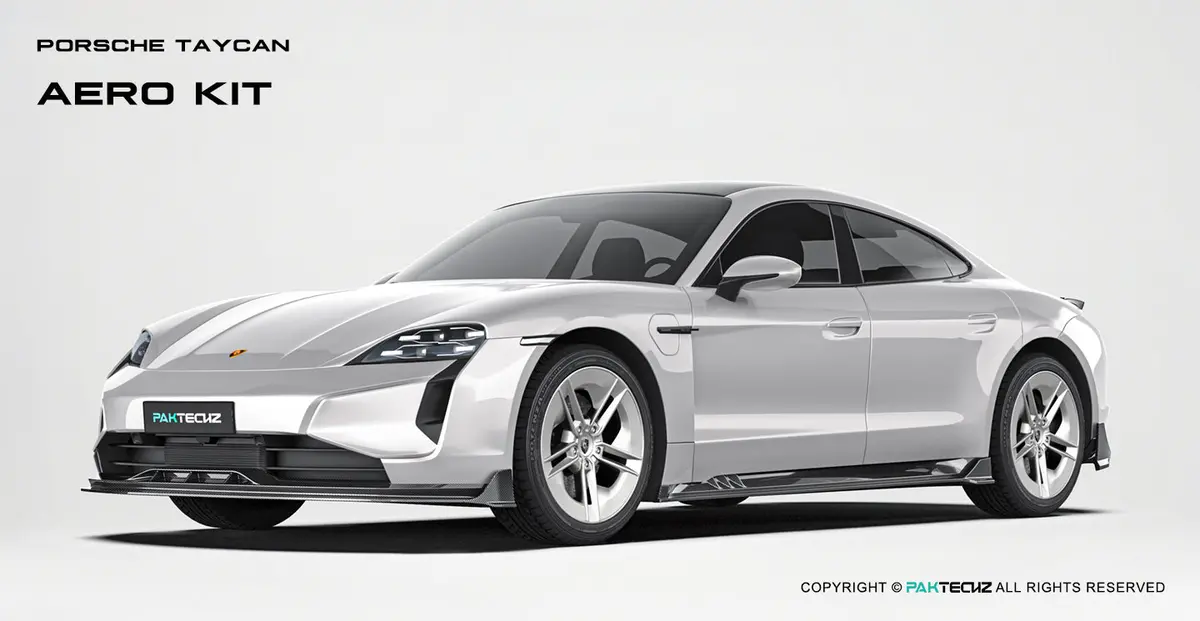 Paktechz Dry Carbon Fiber Aero Body Kit For Porsche 2025+ Taycan 1