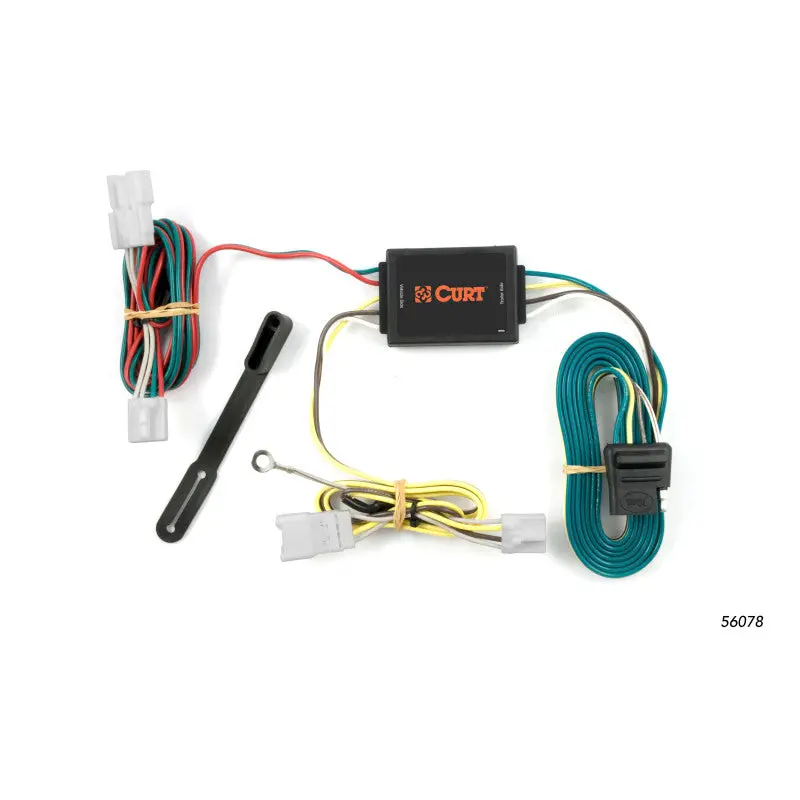 Curt Custom 4-Way Flat Trailer Wiring Harness For 2007–2012 Hyundai Santa Fe 1