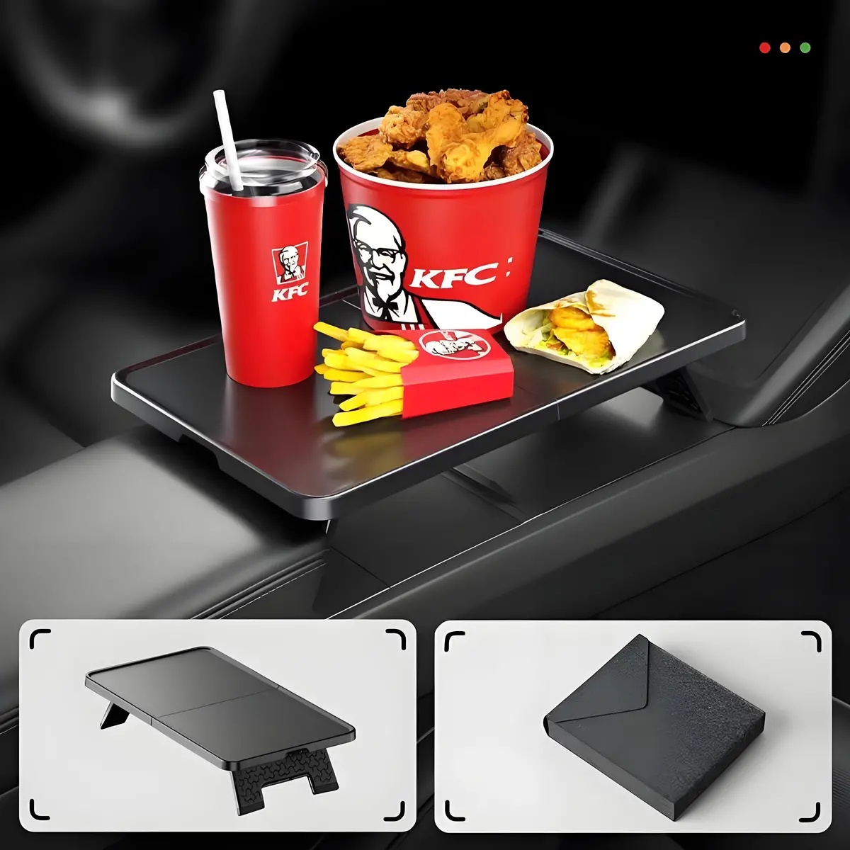 Center Console Folding Table For Model Y Juniper / Model 3 Highland 1