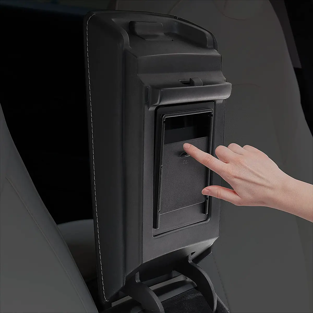Center Console Organizer Armrest Hidden Storage Box For Tesla Model 3 / Y 1