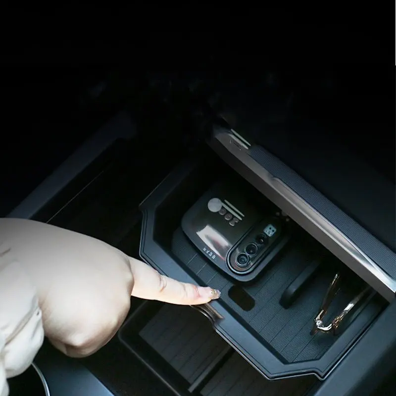 Double-Layer Center Console Storage Box For Model 3 Highland/Y Juniper | 3 Colors 1