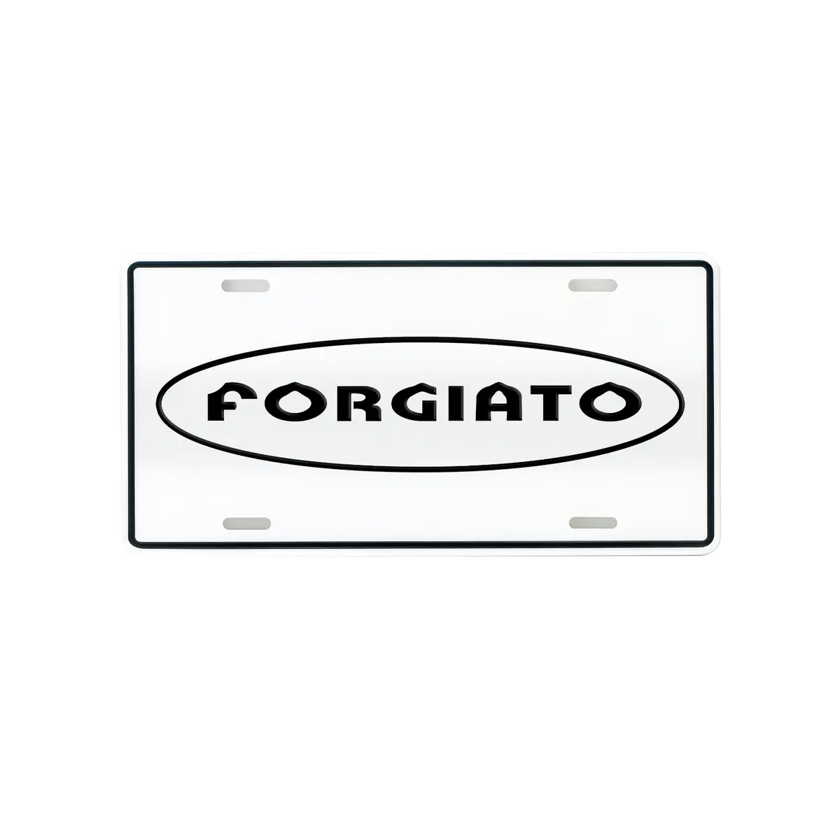 F Oval Logo License Plate 1