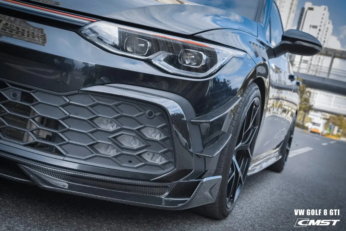 Cmst Tuning Carbon Fiber Front Bumper Upper Valences For Volkswagen Gti Mk8 1