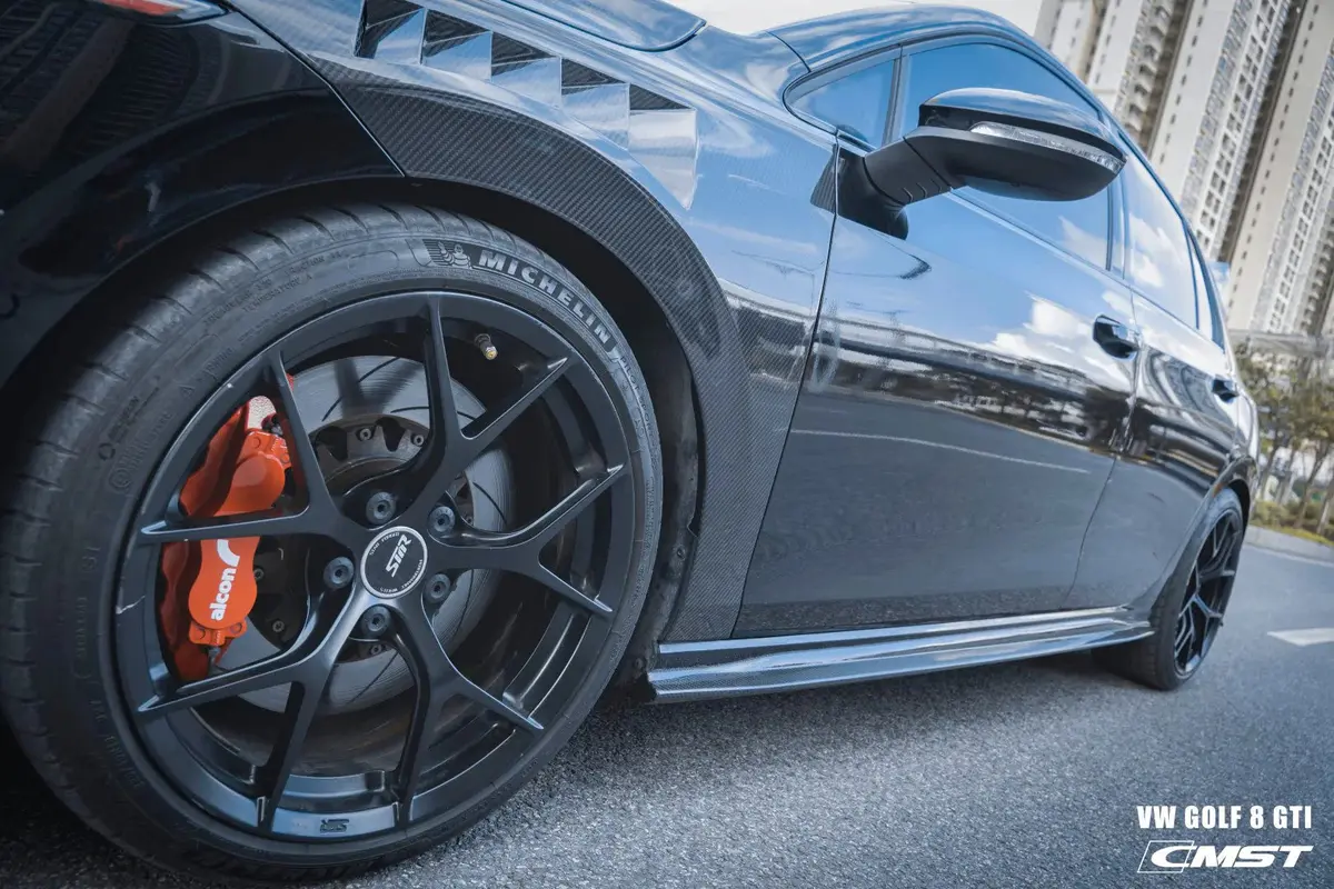 Cmst Tuning Carbon Fiber Side Skirts For Volkswagen Gti Mk8 1