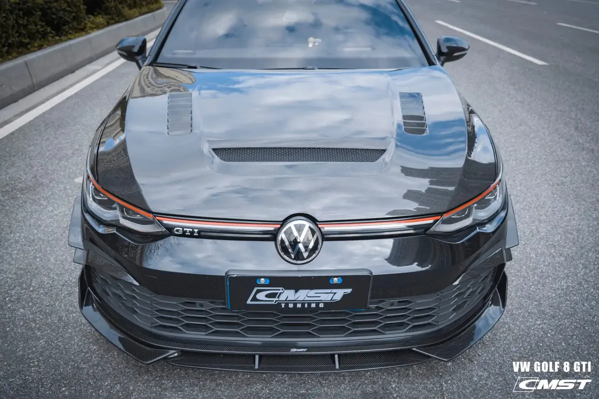 Cmst Tuning Carbon Fiber Hood Bonnet Ver.1 For Volkswagen Golf & Gti & Golf R Mk8 1