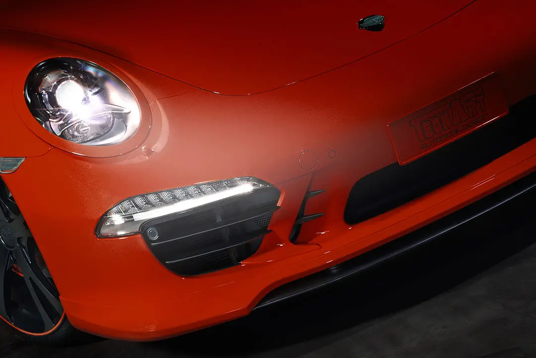 Techart Splitter And Carrier Replacement For Porsche 991 911 Carrera / 981 / 718 Boxster Cayman Front Spoiler 5