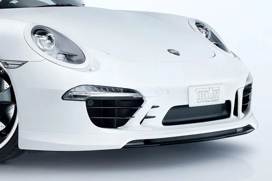 Techart Splitter And Carrier Replacement For Porsche 991 911 Carrera / 981 / 718 Boxster Cayman Front Spoiler 4