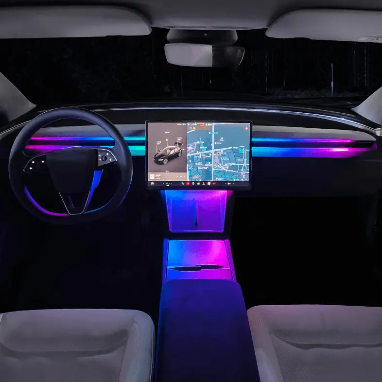 Dashboard Ambient Light Kits For Model 3 Highland & Model Y Juniper 1