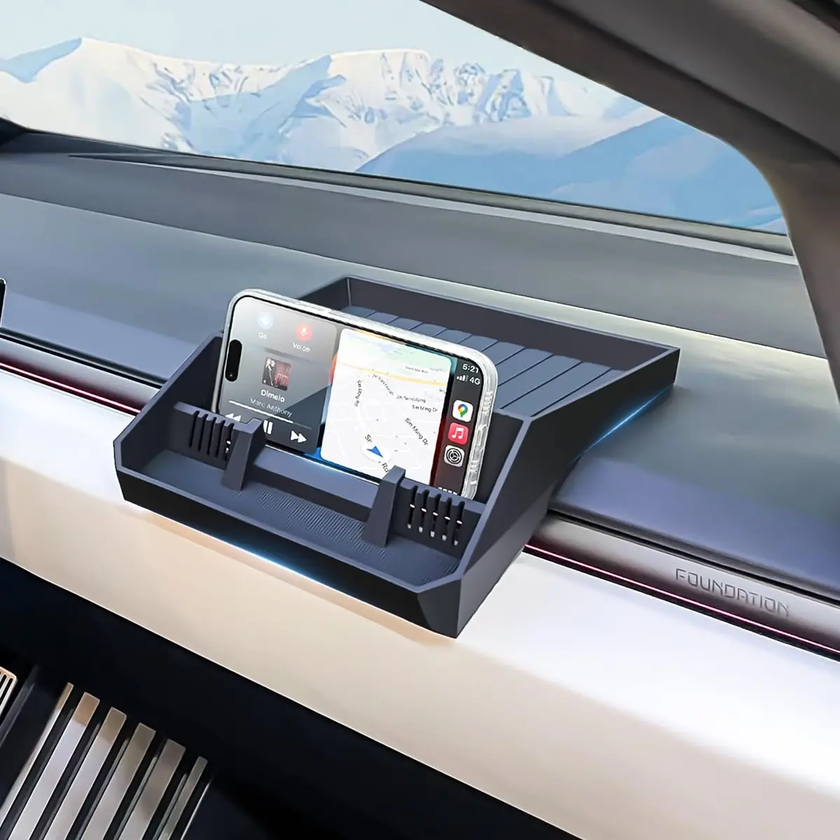 Dashboard Storage Box For Cybertruck 1
