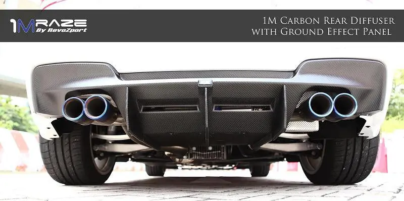 Revozport Bmw 1M Raze Dry Carbon Fiber Rear Diffuser With Ground Effect Panel 1