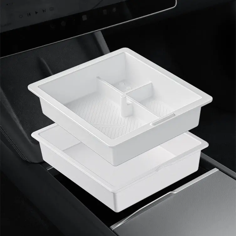 Double-Layer Center Console Tray For Model 3 Highland / Model Y Juniper 7