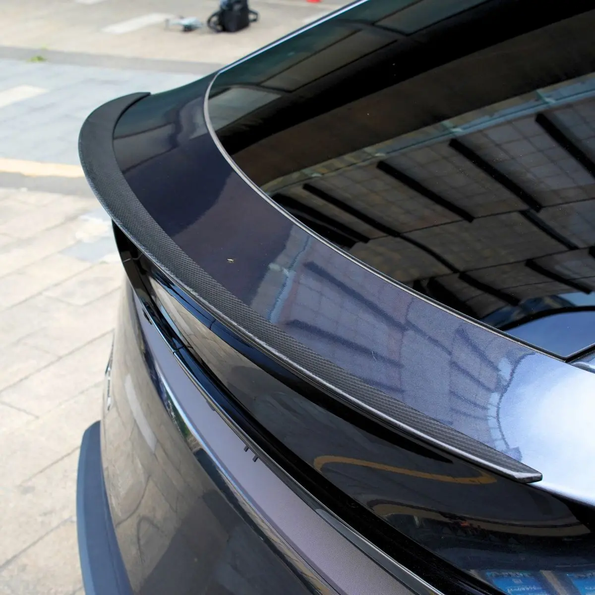 Dry Carbon Fiber Rear Trunk Spoiler For Tesla Model Y Juniper 1