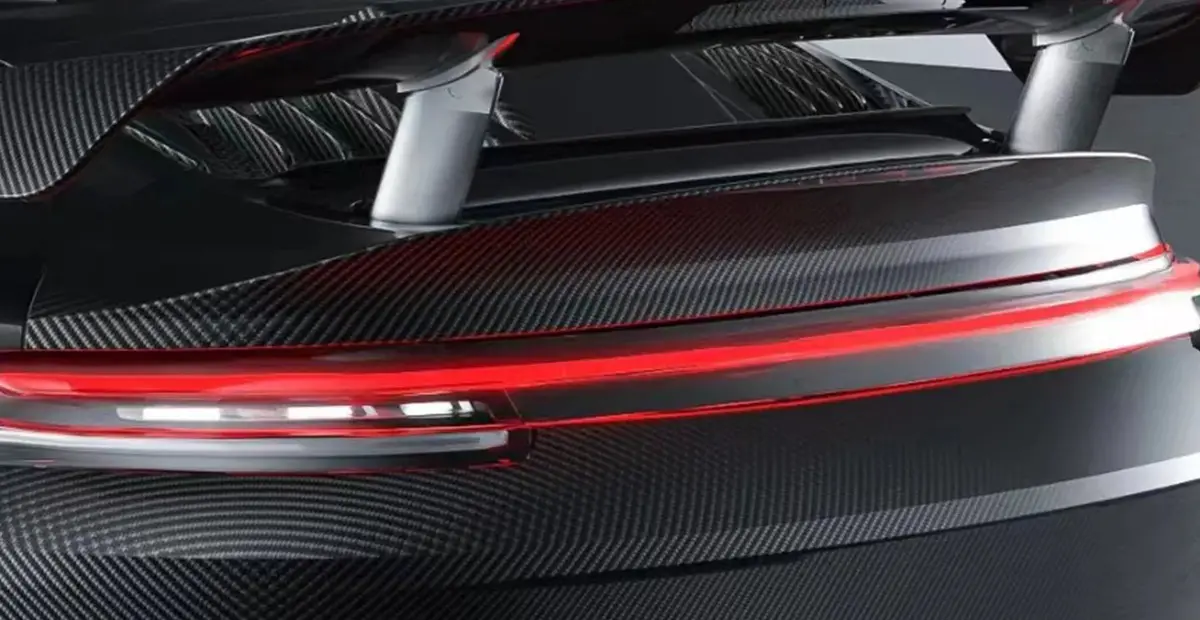 Paktechz Dry Carbon Fiber Rear Tail Base For Porsche 911 992 Turbo S 2019+ 1