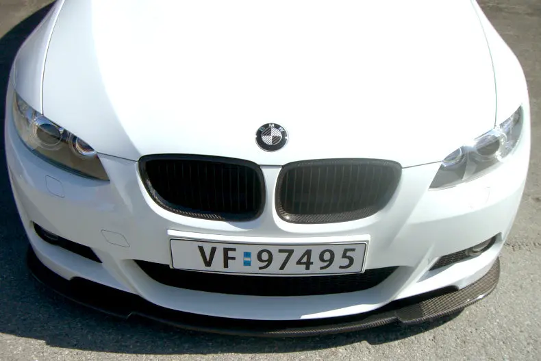 Bmw E92 E93 07-09 Coupe Carbon Fiber Front Grill 328I 335I M3 1