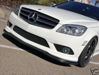 Mercedes-Benz W204 Amg C-Class C Style Carbon Fiber Front Lip Spoiler 1