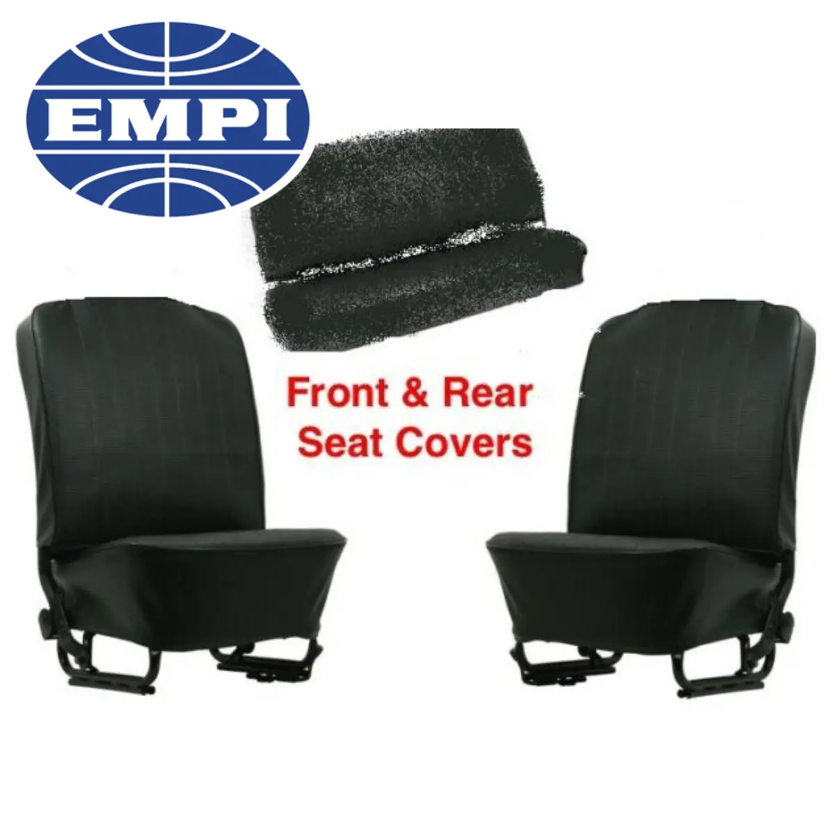 Seat Covers Vinyl Slip On, Black - Beetle 1958 To 1964 1