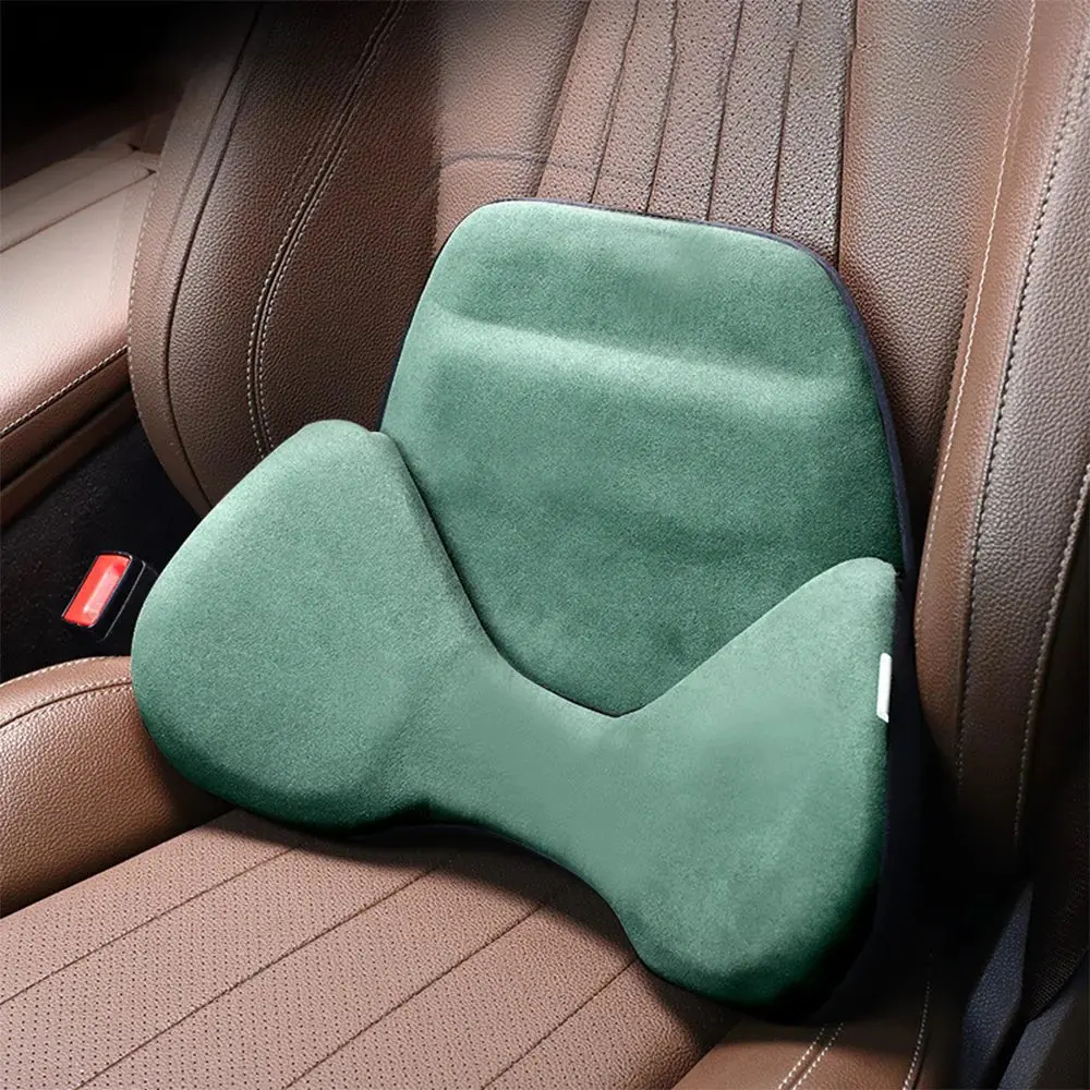 Ergonomic All Weather Alcantara Lumbar Support Pillow For Tesla 1