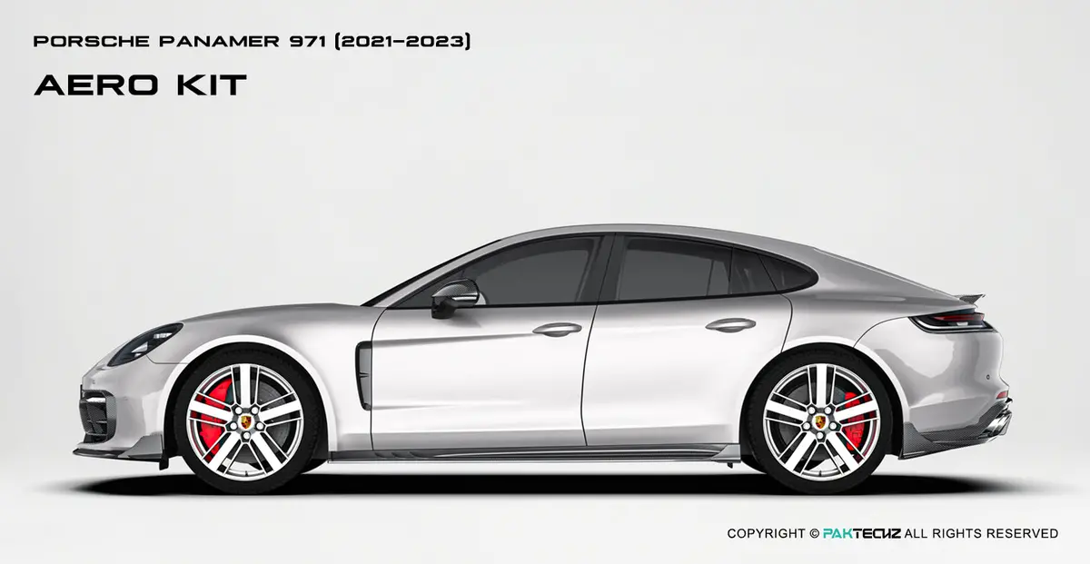 Paktechz Dry Carbon Fiber Aero Body Kit For Porsche 2021-2023 Panamera 4