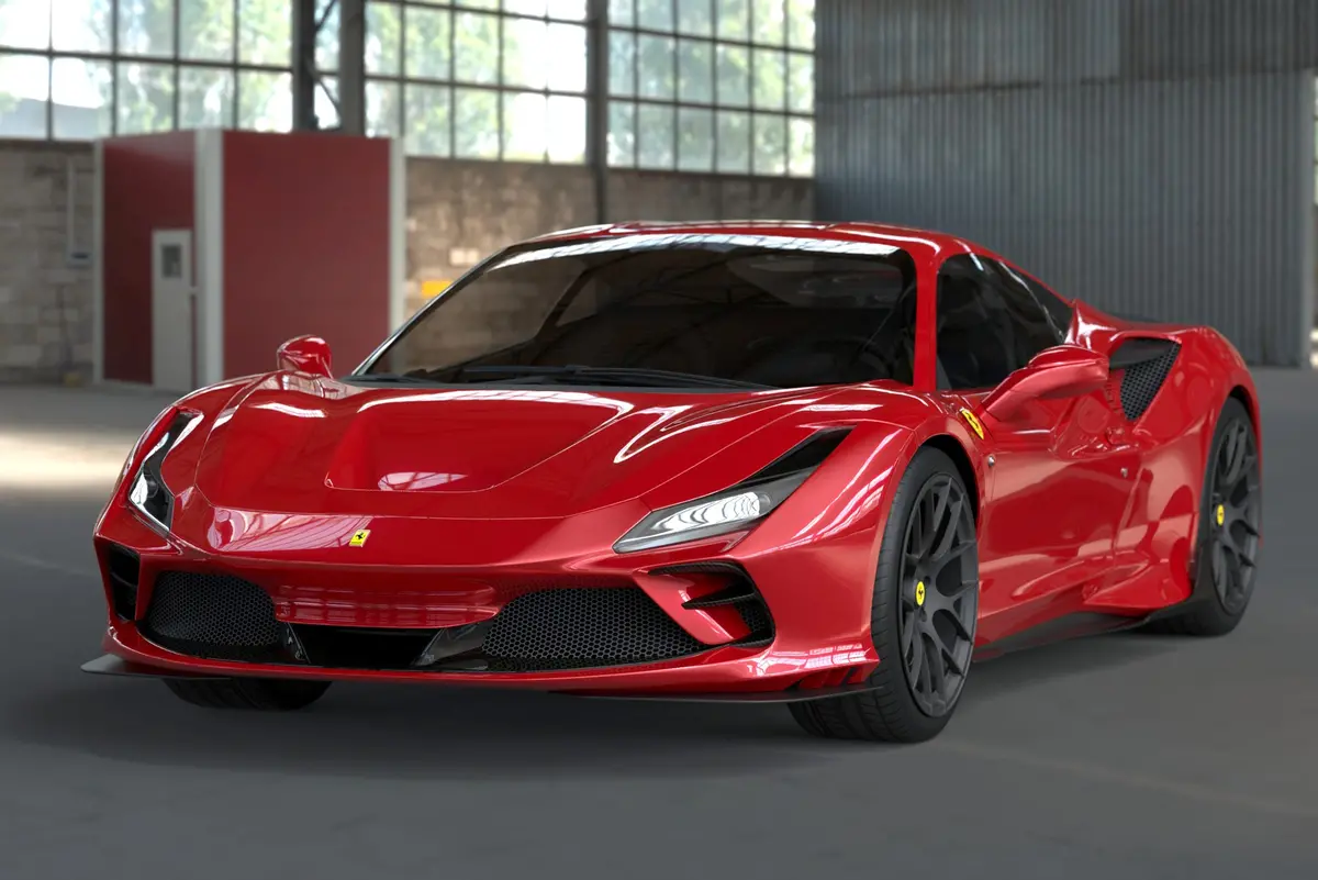 Dmc Ferrari F8 Tributo: Forged Carbon Fiber Aero Kit: Side Skirts Fit The Oem Body Coupe, Spider 1