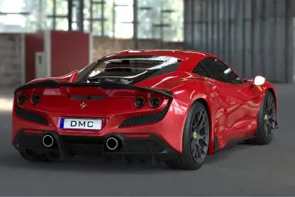 Dmc Ferrari F8 Carbon Fiber Rear Diffuser Fits The Oem Tributo Coupe & Spider 2
