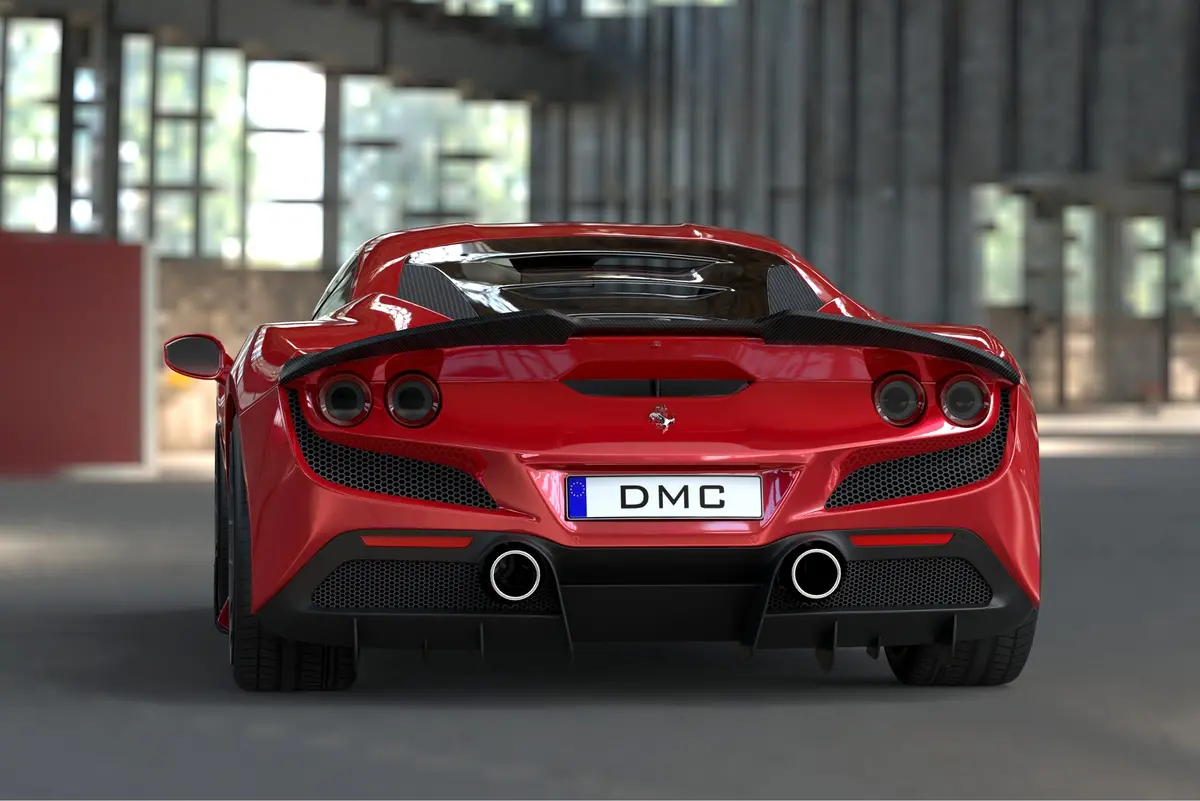 Dmc Ferrari F8 Carbon Fiber Rear Diffuser Fits The Oem Tributo Coupe & Spider 1