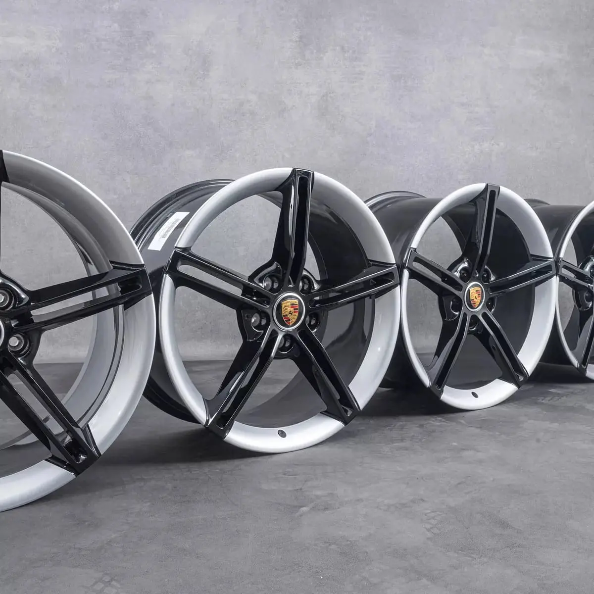 (Demo Car Wheels) 21” Porsche Taycan Mission E Design Oe Wheels Set 2