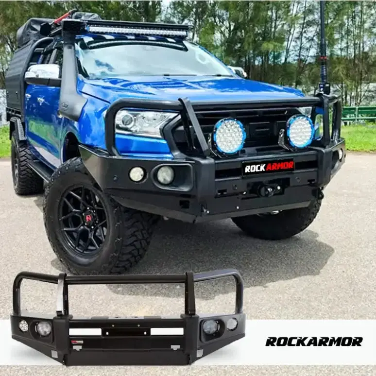 Ford Ranger Px1-2 (Bumper Cut) Rockarmor Elite Steel Bullbar 1