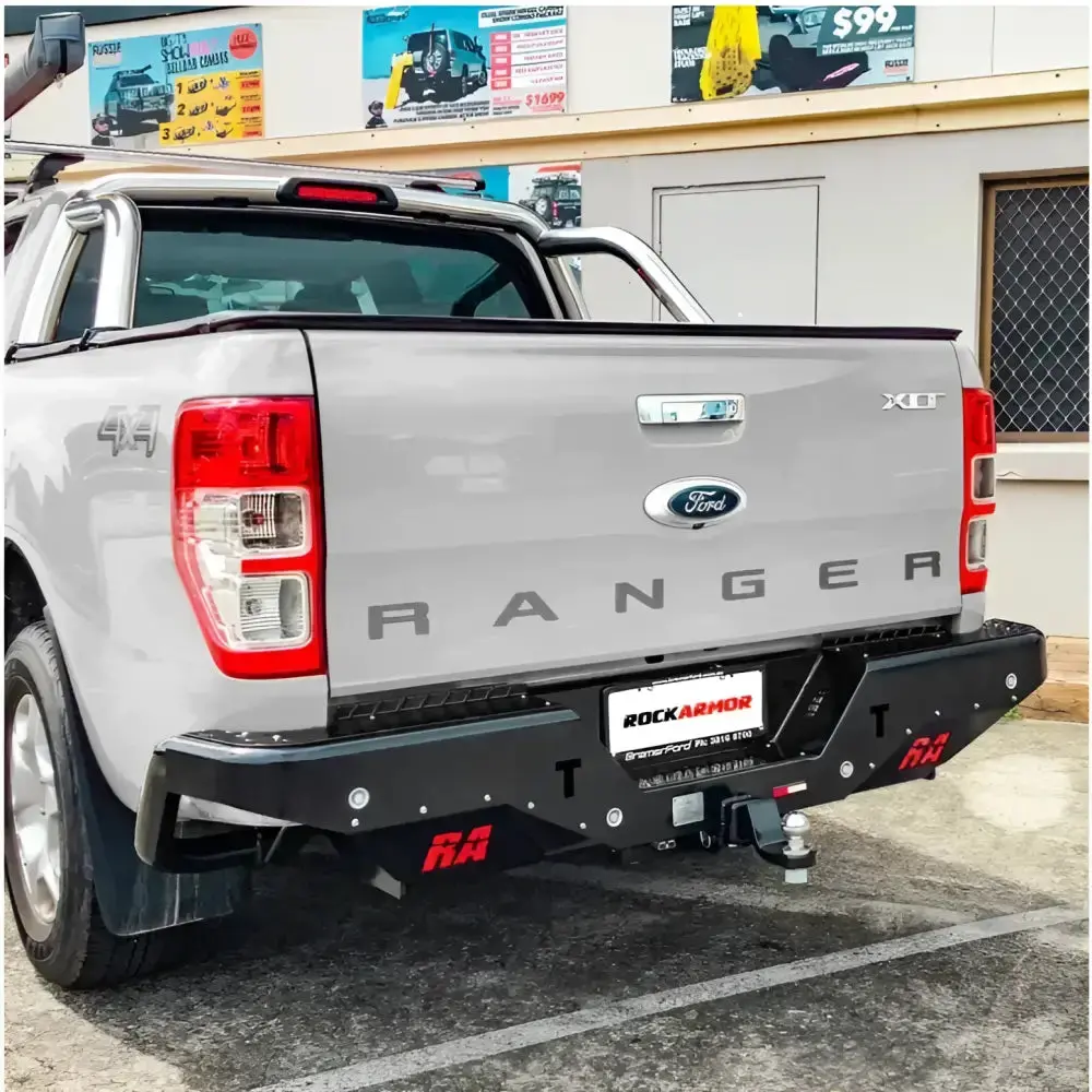 Ford Ranger Wildtrack 2012-2020 Rockamor Elite Steel Rear Step / Towbar 1