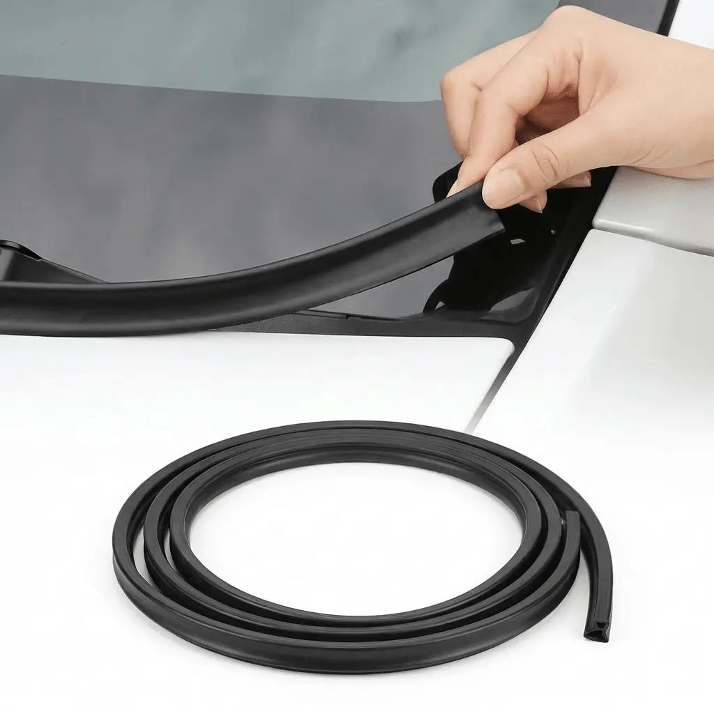Front Hood Seal & Wind Deflector For Model 3/ Y/ S/ X - Tpe Frunk Weather Stripping 1