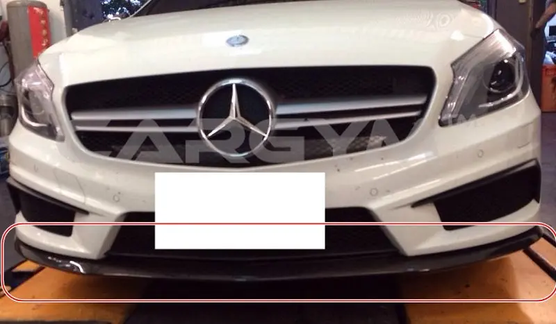 Mercedes-Benz Amg Style Carbon Fiber Front Lip Spoiler 1