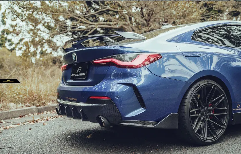 Future Design Carbon Fiber Rear Bumper Side Wing For Bmw 4-Series G22 Coupe 1