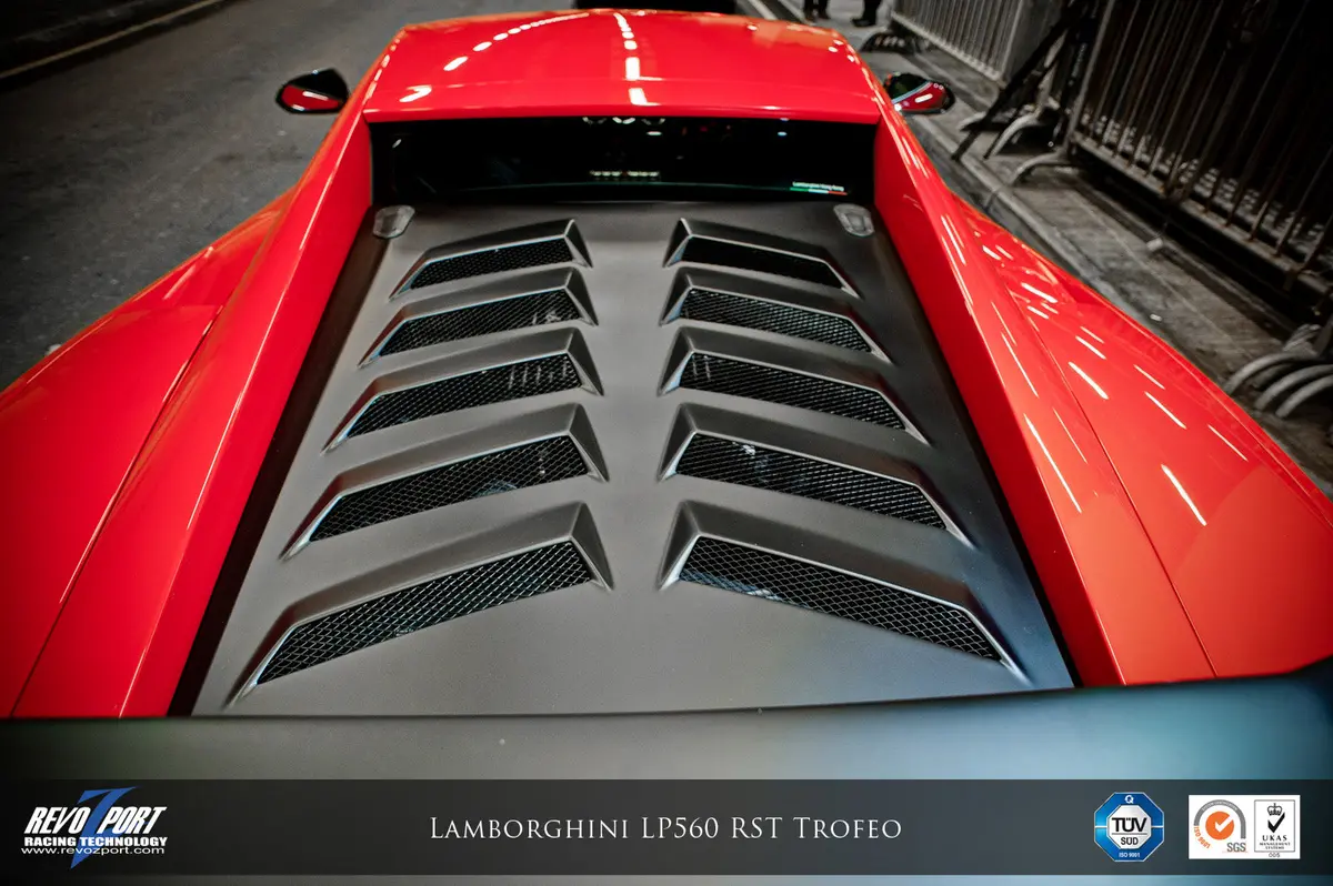 Revozport Super Trofeo Dry Carbon Fiber Engine Cover For Lamborghini Gallardo / Lp560 / Lp570 / Superleggera 1