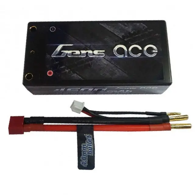 4600Mah 7.4V 60C Shorty Battery With 4Mm Bullet 1