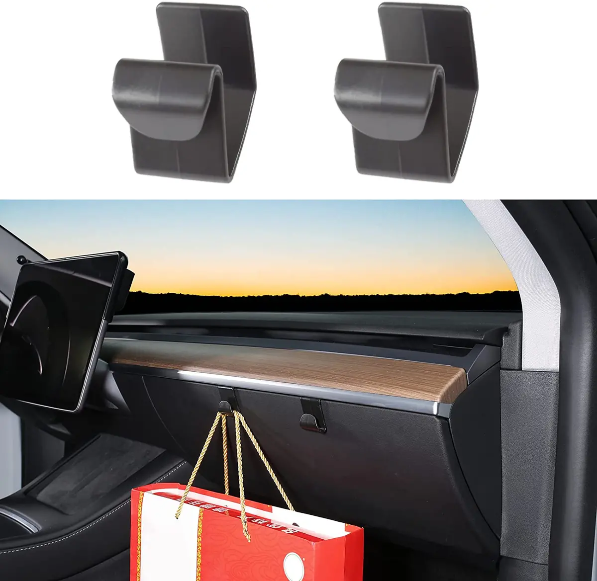 Glove Box Hook For Tesla Model 3 & Usa/China Model Y 1
