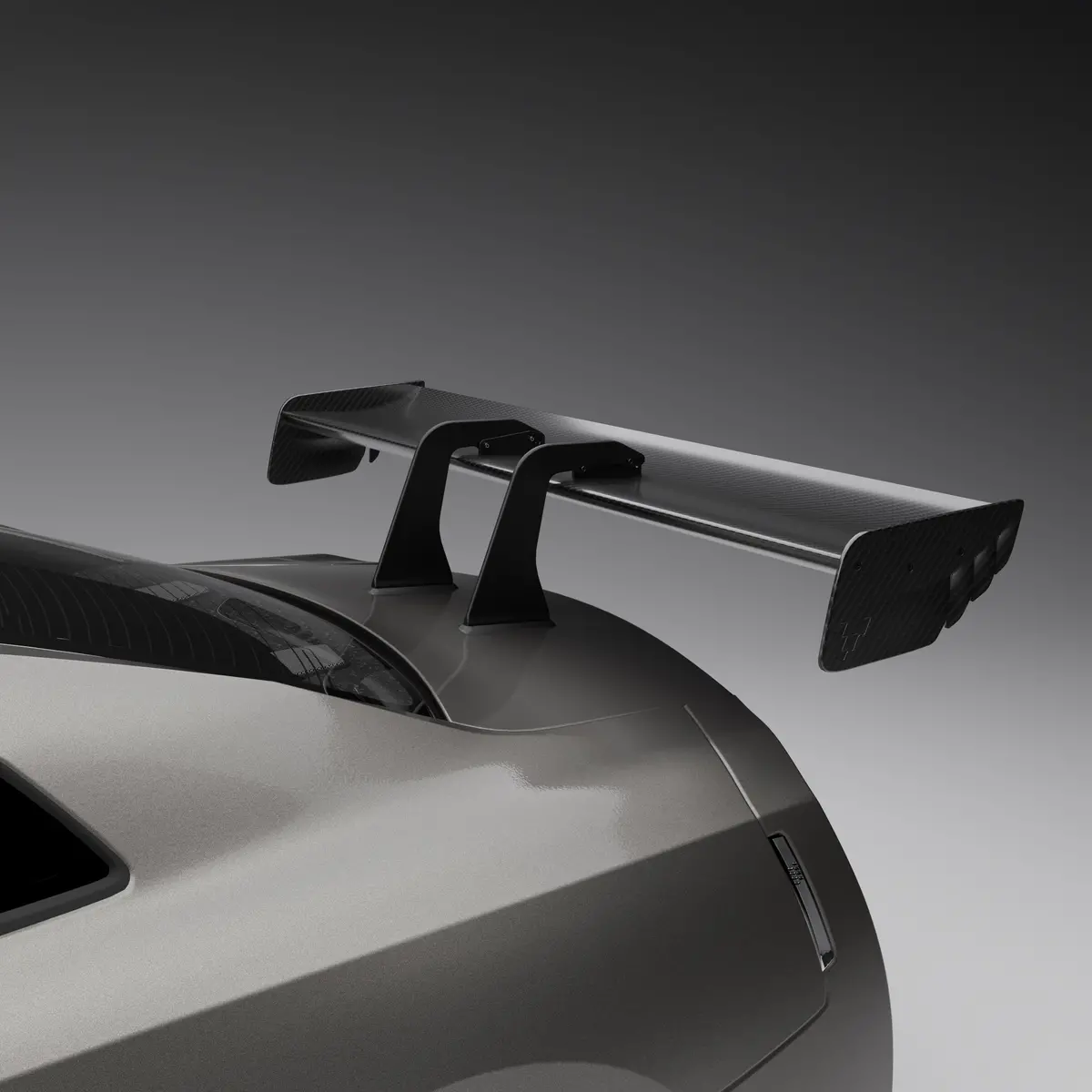 Vulcan Alpha Nissan Gtr R35 Carbon Fiber Swan Neck Single Element Wing 1