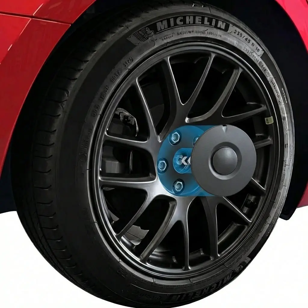 18“ Photon Wheels Half-Rim Hub Center Caps For Model 3 Highland (2024+) | Tesery 1