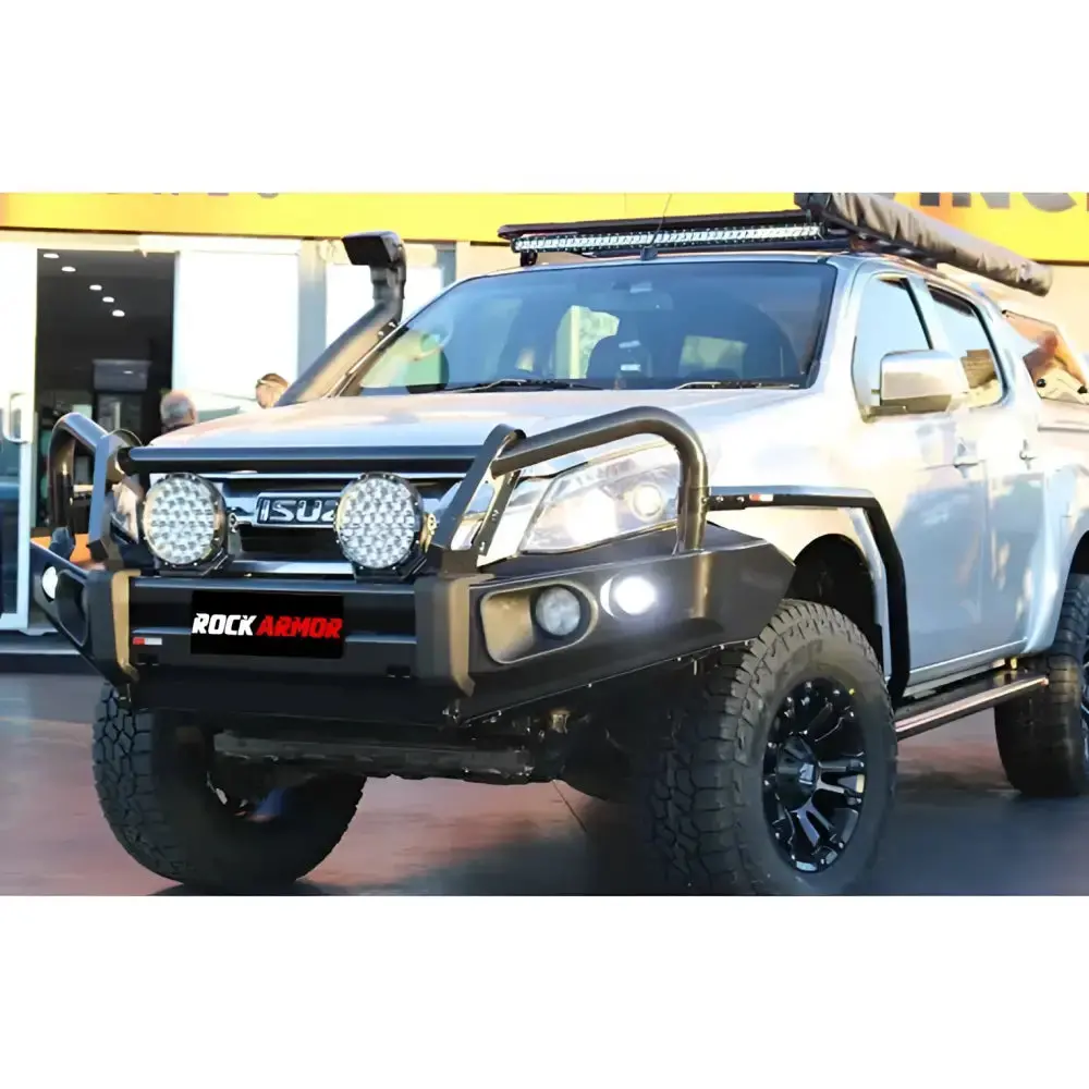 Holden Colorado 2012 - Early 2020 Models Rockarmor Steel Rockslider Side Steps 1