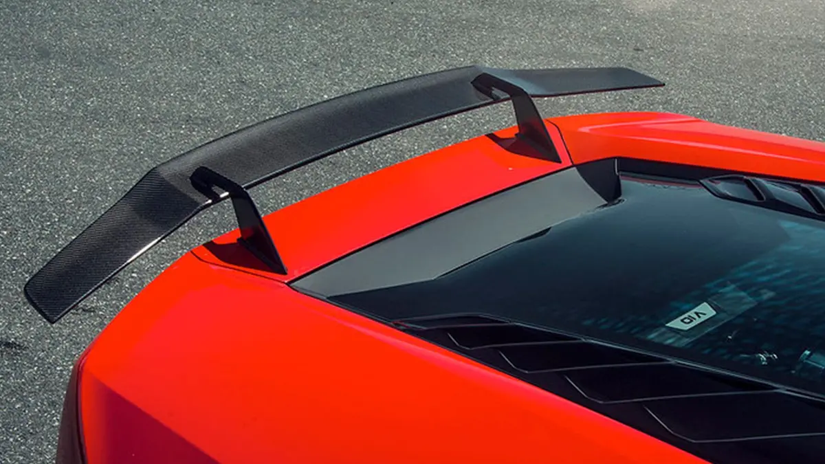 Vorsteiner Lamborghini Huracan Verona Edizione Aero Rear Wing Spoiler Blade W/ Aluminum Stands 1