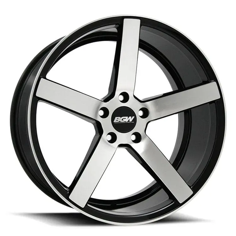 Bgw Torque Gloss Black W/Machined Face Wheel 1