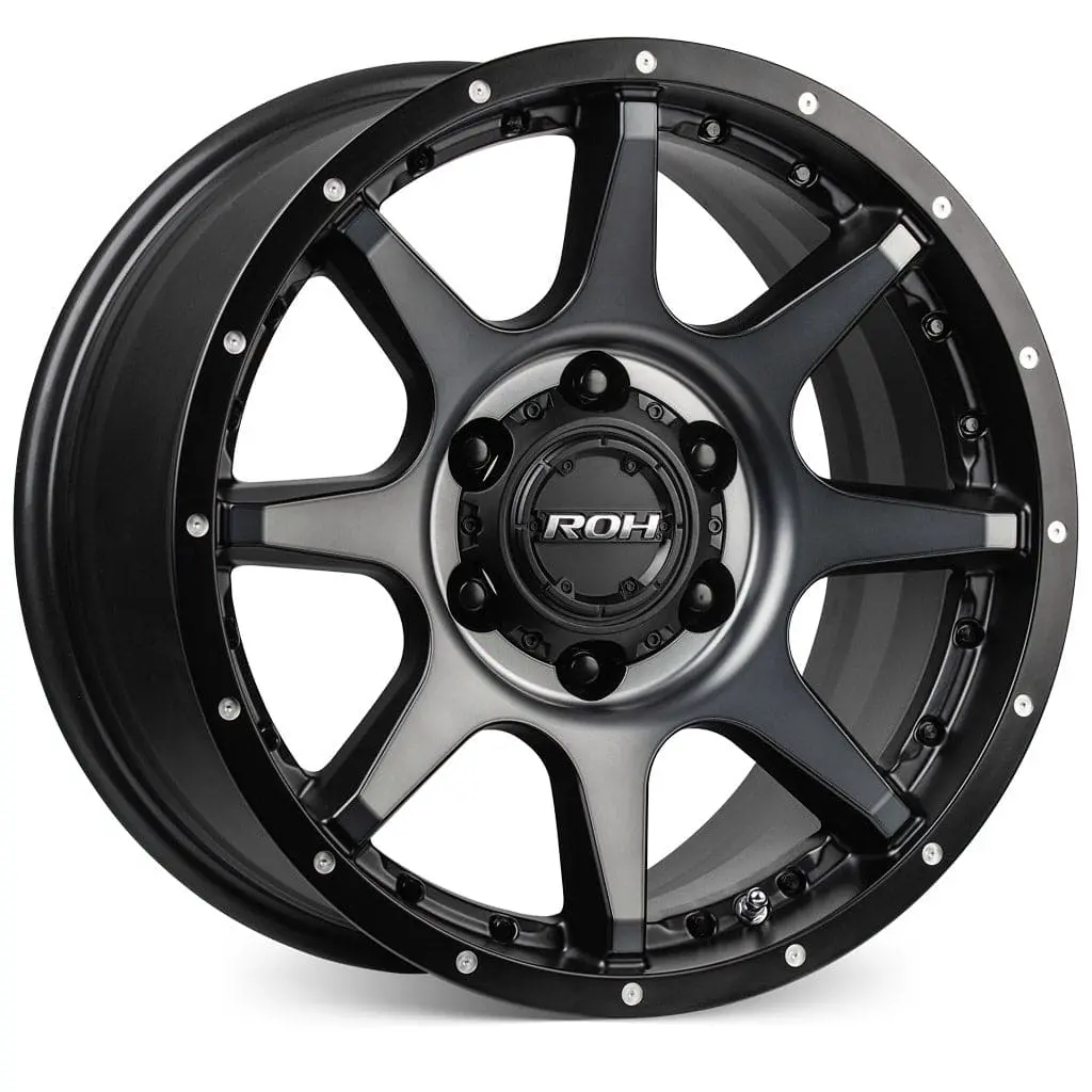 Roh Alloy Trophy Matt Black W/Machined Face & Dark Tint Wheel 1