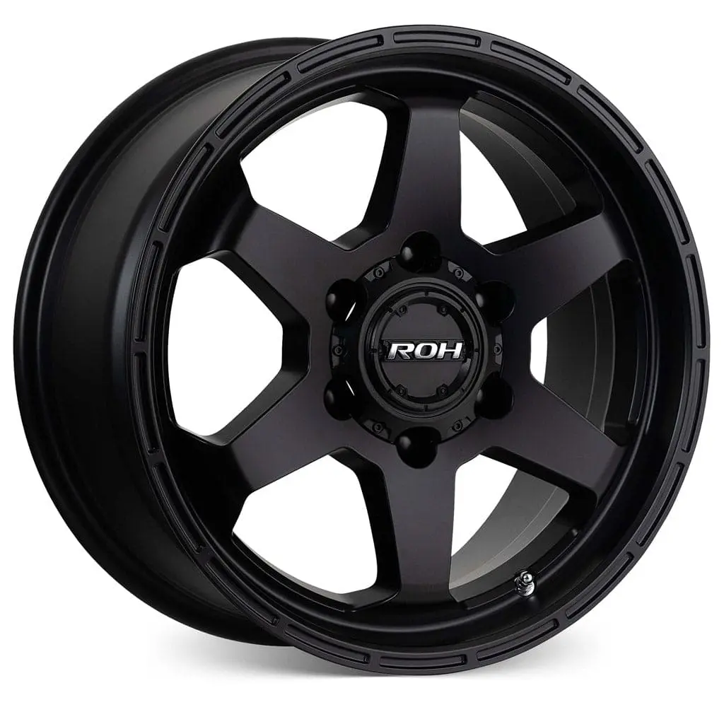 Roh Alloy Torque Matt Black Wheel 1