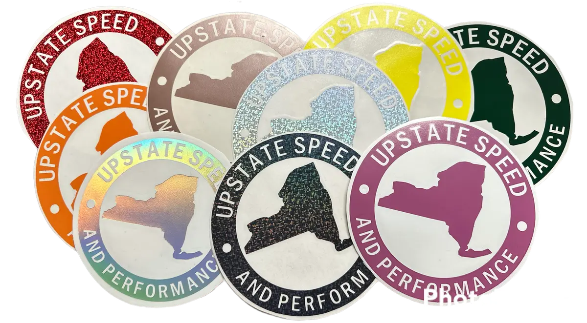 6" Upstate Speed & Performance Vinyl Stickers 1