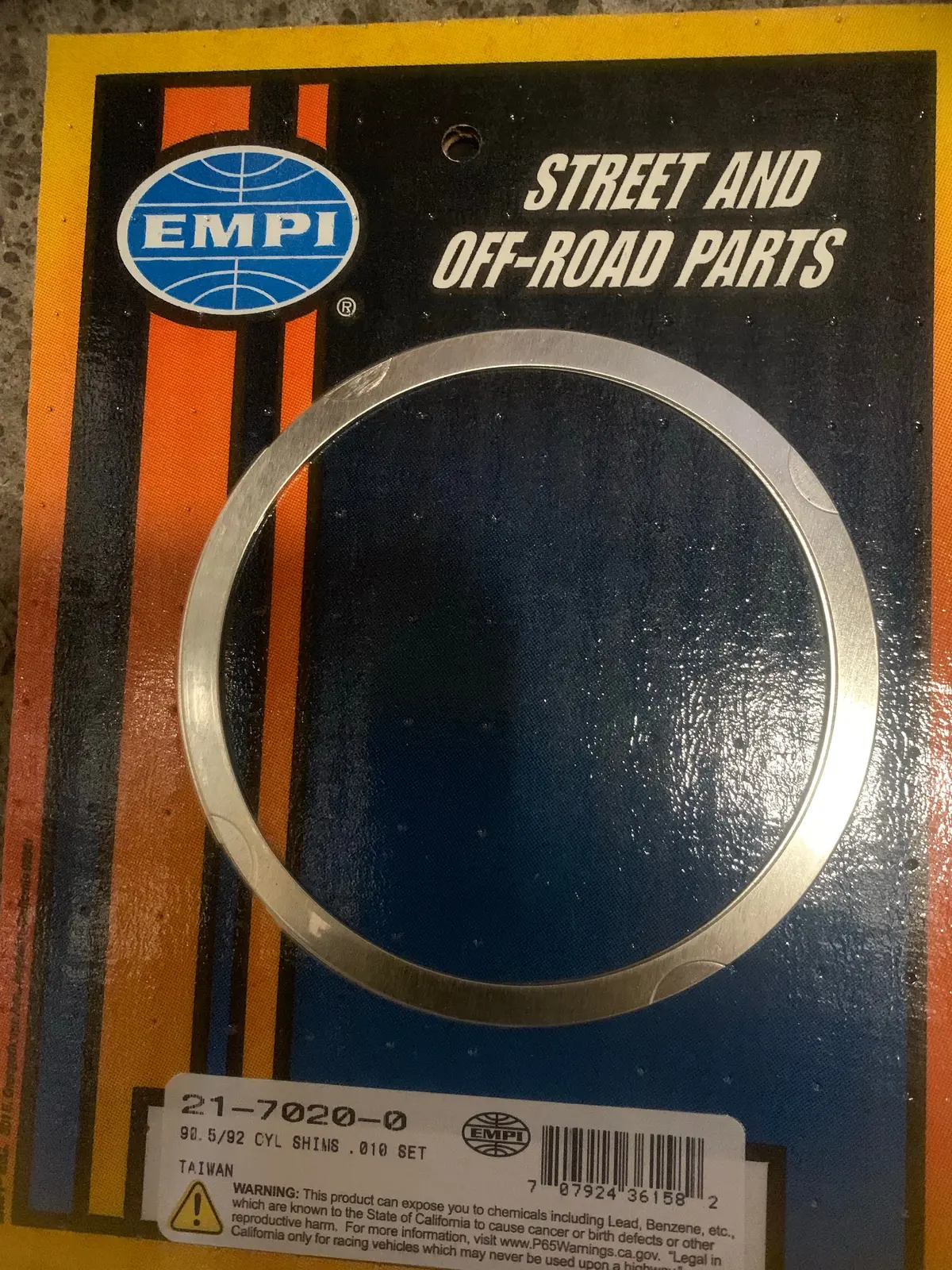 Piston/Cylinder Shim Set 90.5Mm Multiple Thicknesses Avl 1