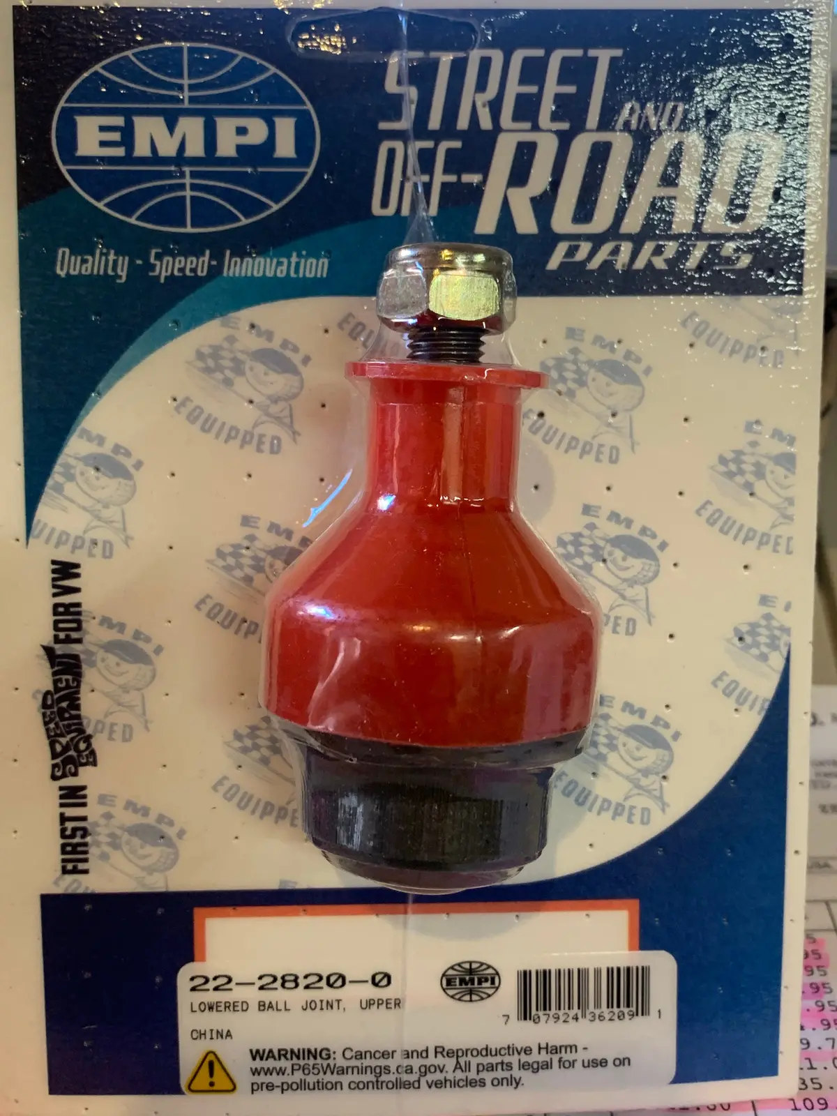 Upper Ball Joint With Extra Travel, Bug/Ghia 1967-74 1