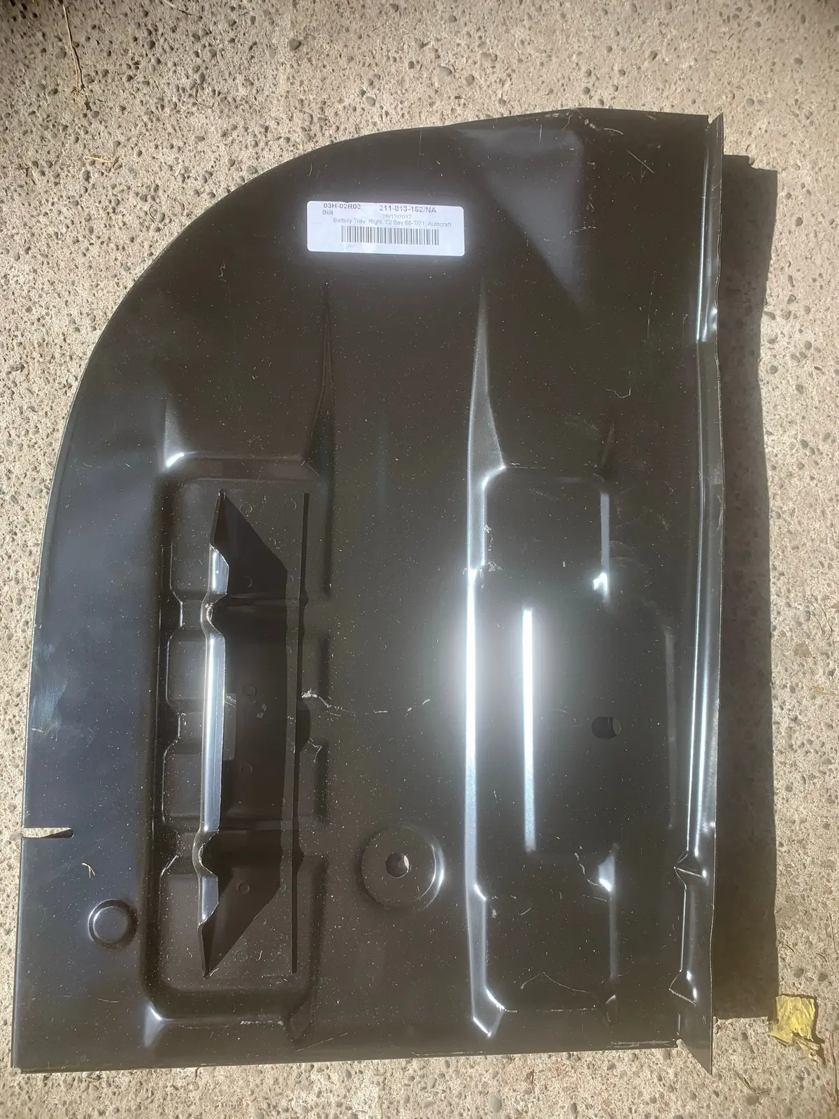 Battery Tray,Right Bus 1969-72 1