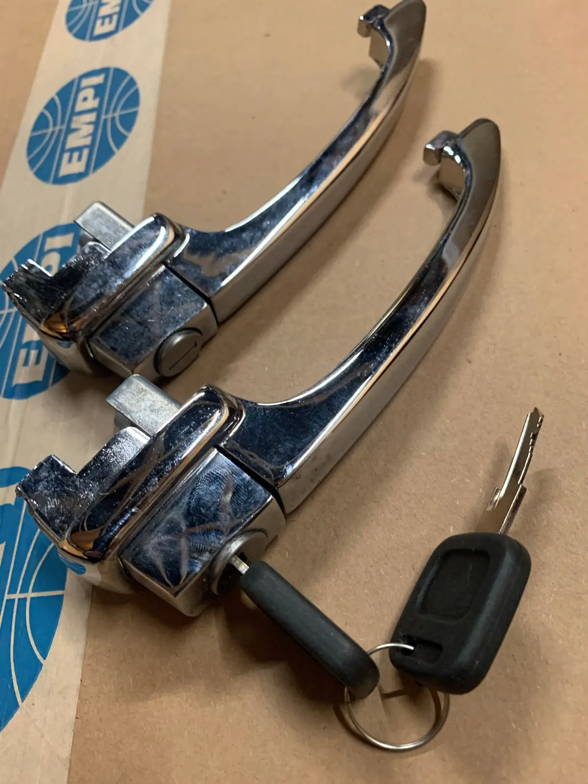 Exterior Locking Door Handles Pair, Beetle 1960-63 1