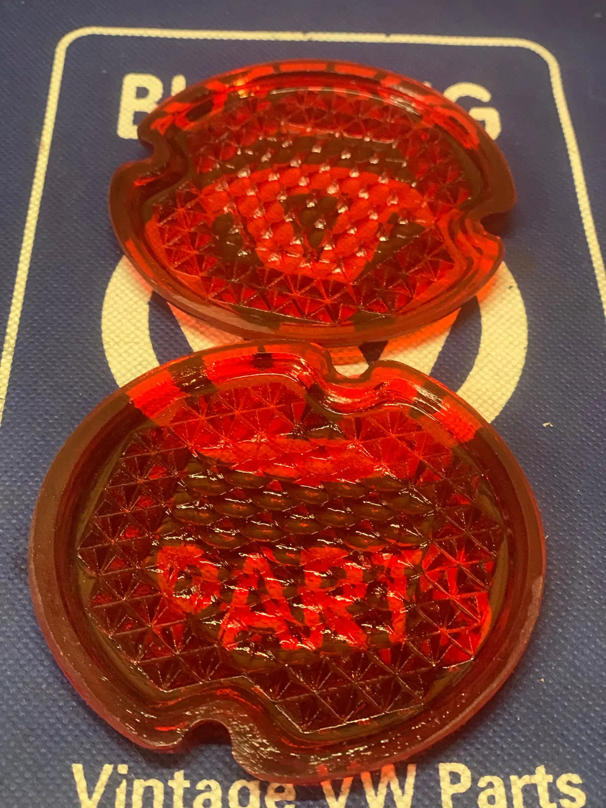 Tail Light Lens Pair, Kombi 1958-61 1